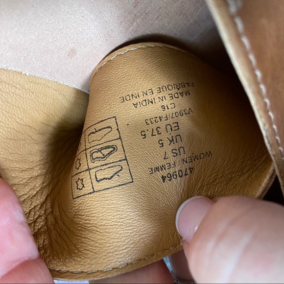 Land’s End Cognac Leather Slide Sandals - Picture 5 of 5